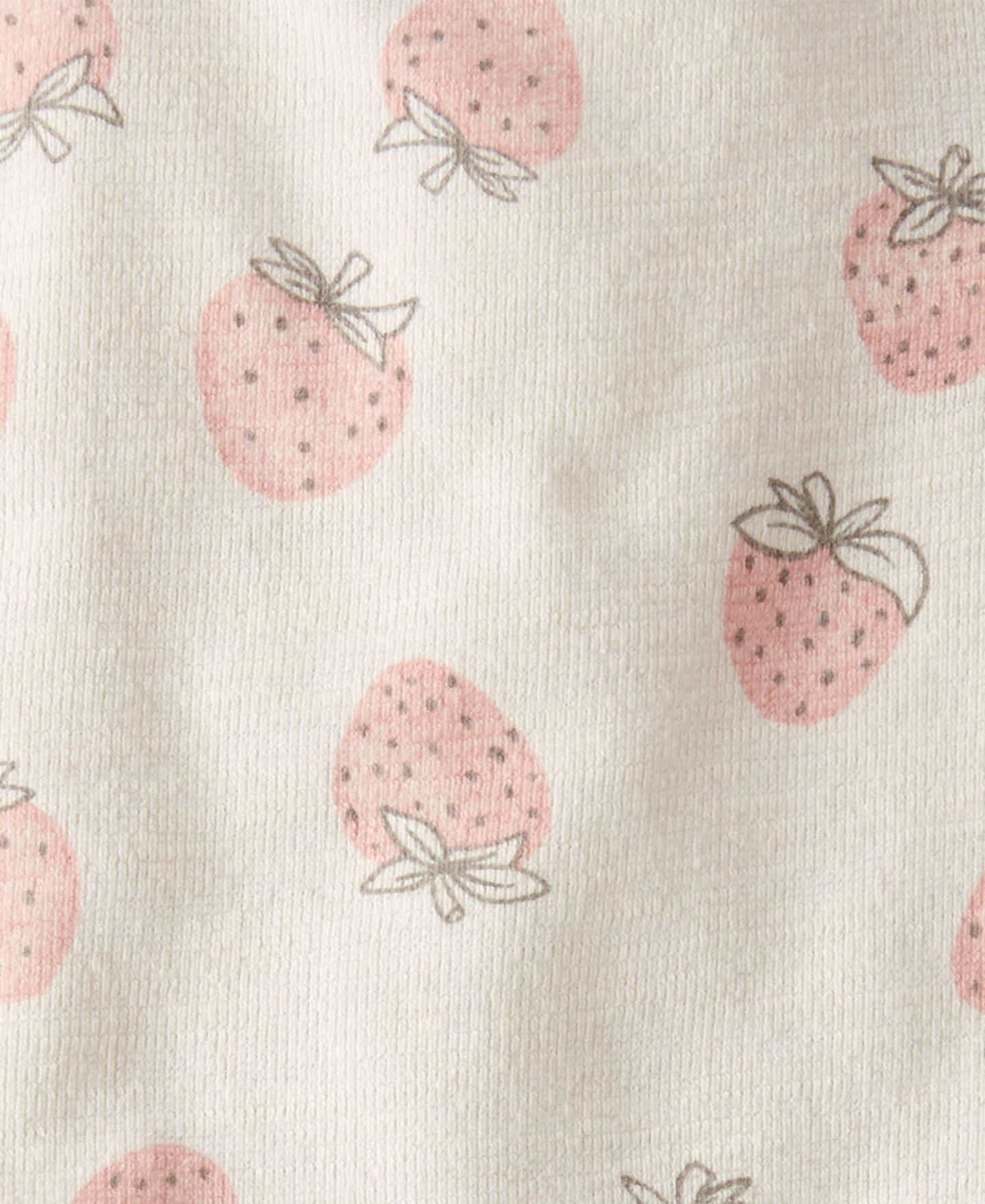 Комплект Carter's Berry Patch Round Neck Top and Shorts, 2-Piece Set для девочек-малышей, цвет: Розовый / Молочный — фото 4