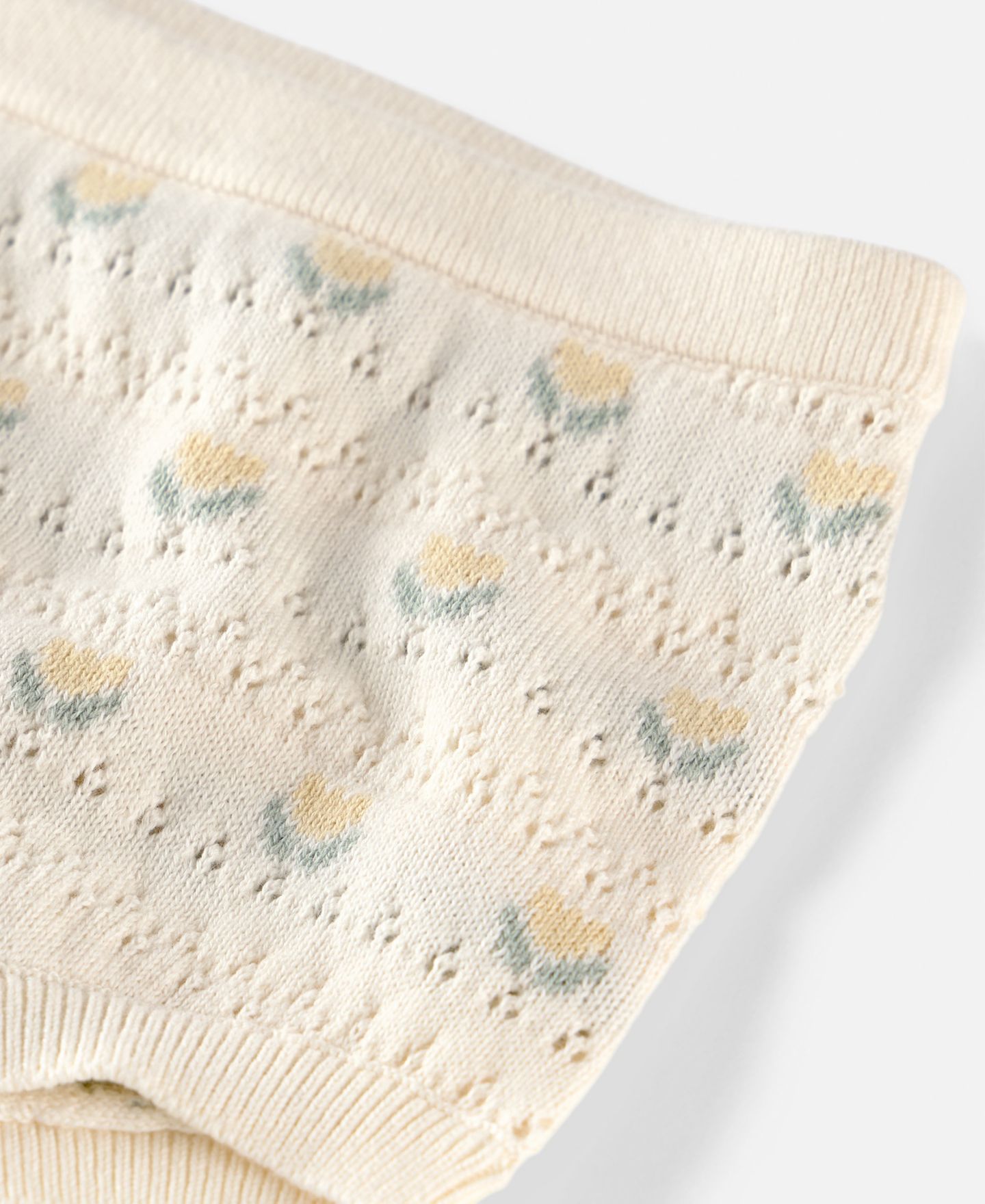 Комплект Carter's Organic Cotton Floral Round Neck Top and Diaper Cover, 2-Piece Set для девочек-малышей, цвет: Кремовый / Бежевый — фото 2