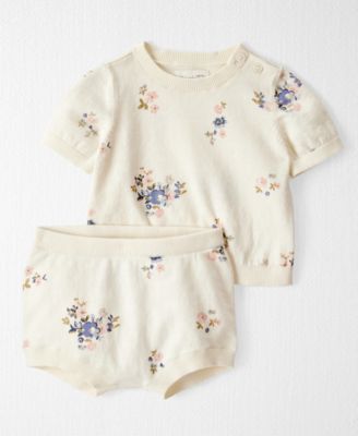 Baby Girls' Floral-Print Top and Diaper Cover, 2-Piece Set