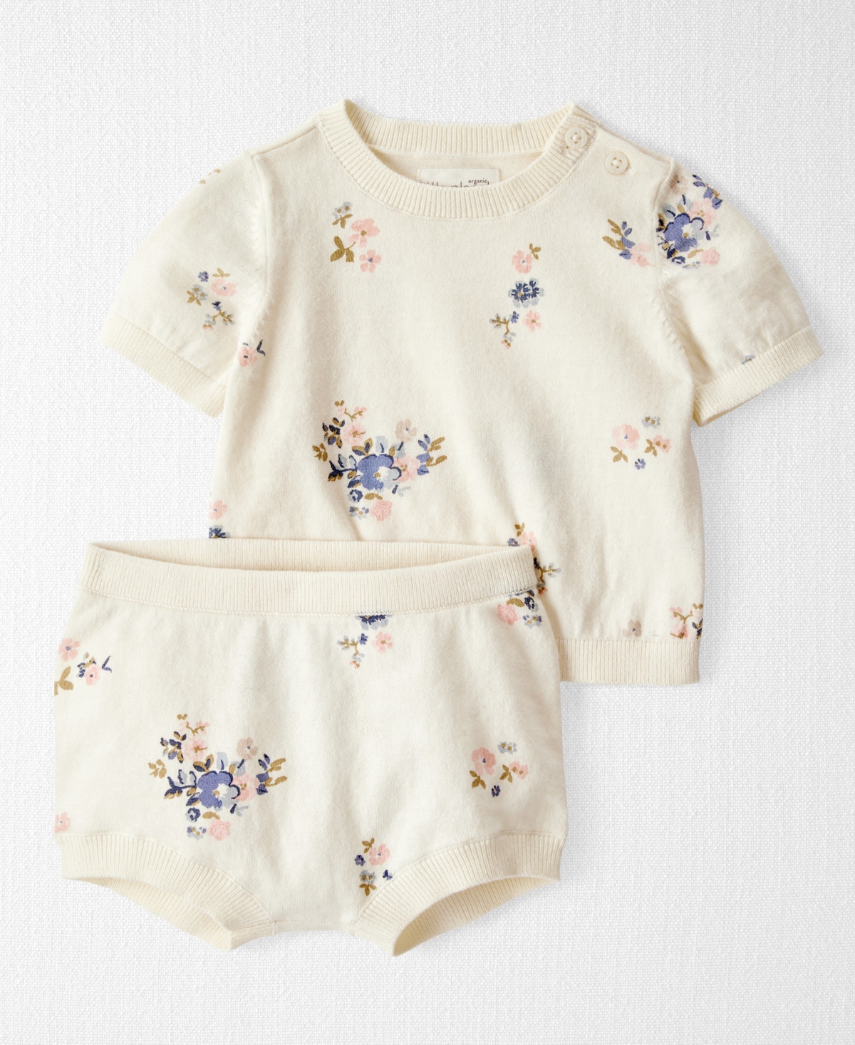 Little Planet by Carter's Baby Girls' Floral-Print Top and Diaper Cover, 2-Piece Set