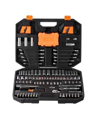 145-Piece Professional Tool Set with SAE/Metric Sockets & Storage Case