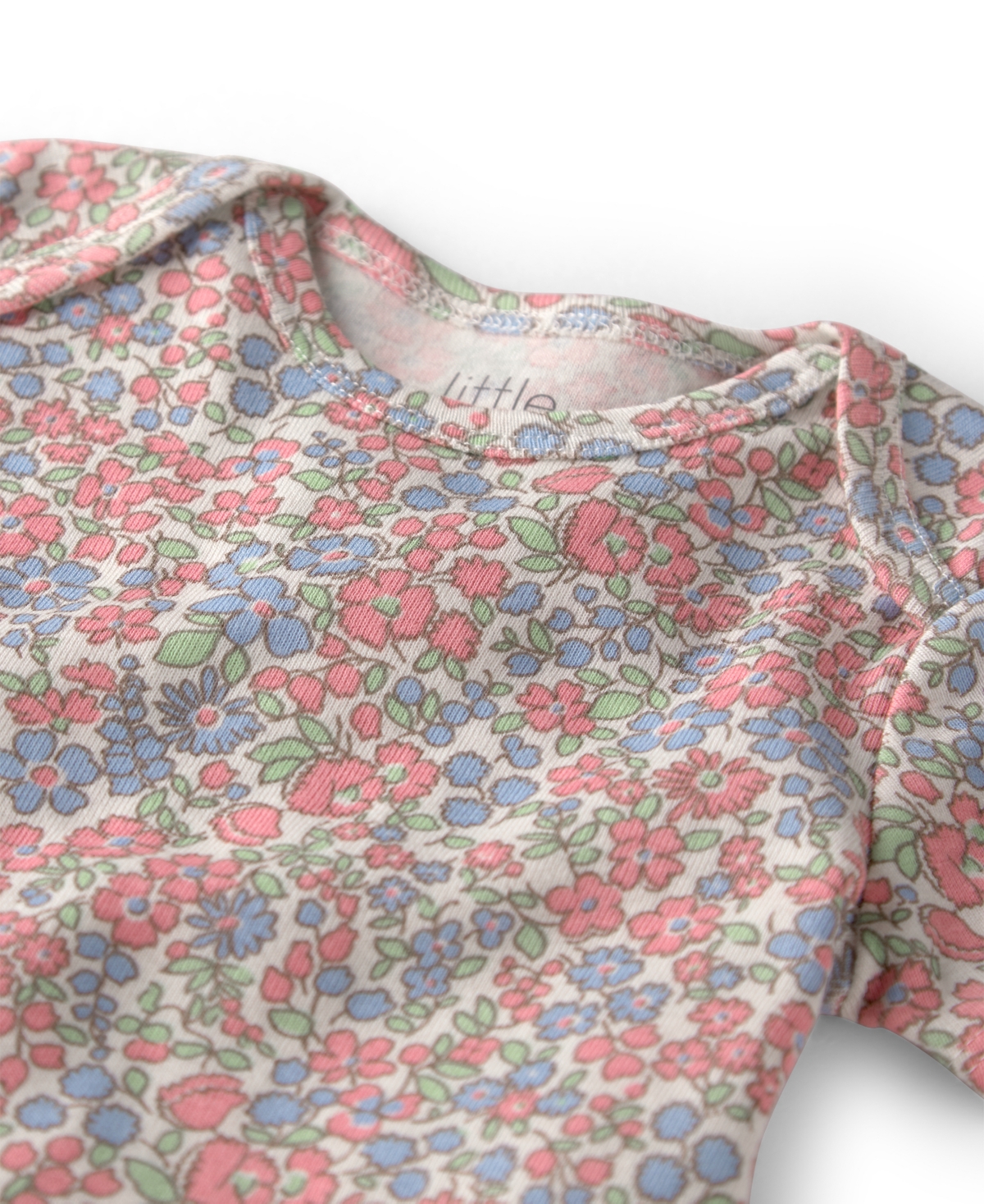 Little Planet by Carter's Baby Girls' Organic Cotton Spring Floral Print Round Neck Bodysuits, 3-Pack