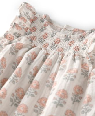 Baby Girls' Floral Round Neck Jumpsuit