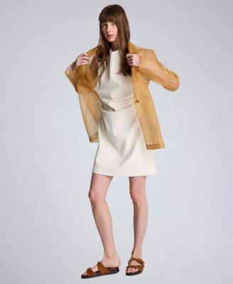 Women's Boat Neck Mini Dress