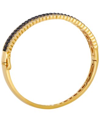 Chocolate Diamond (3.00 ct. t.w.) & Nude Diamond (0.69 ct. t.w.) Bangle in 14k Honey Gold