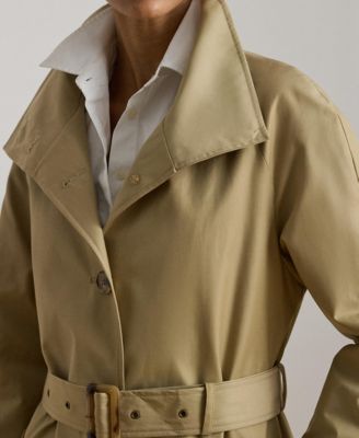 Women's Single Breasted Belted Trench Coat
