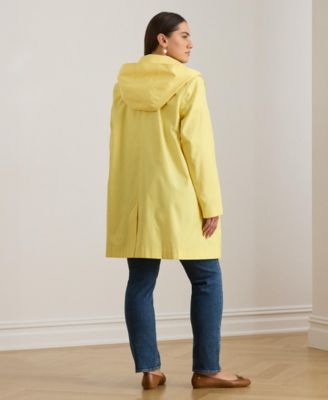 Plus Size Hooded Raincoat