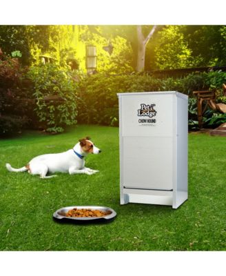 Dry Food Automatic Steel Dog Feeder Chow Hound 25 LB (2 Pack)