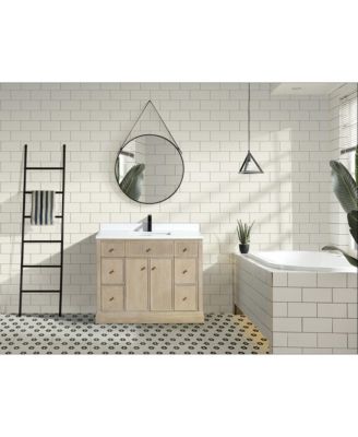 Redondo 42", Freestanding, Ash Oak Finish