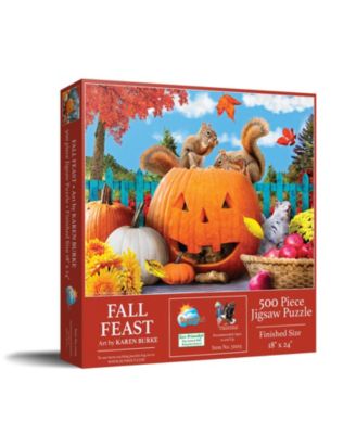 Fall Feast 500 piece Jigsaw Puzzle for Adults Halloween