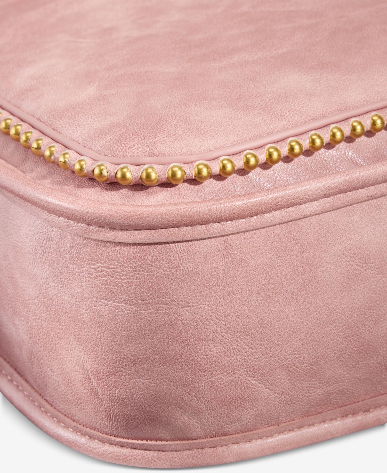 Whipstitch Stud Medium Crossbody Bag