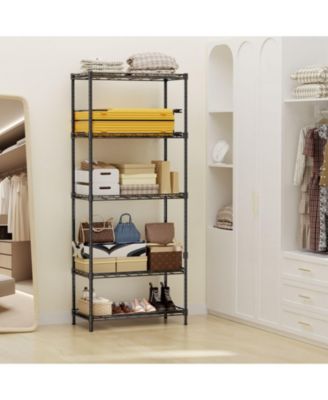 5-Tier 21 in W x 59 in H x 12 in D Height Adjustable Garage Wire Shelving Unit