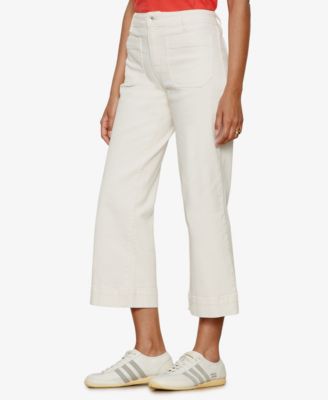 Women's The Marine Mid Rise Cropped Wide-Leg Jeans 