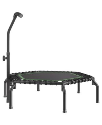 54.5" Mini Fitness Trampoline Indoor Rebounder with Handle