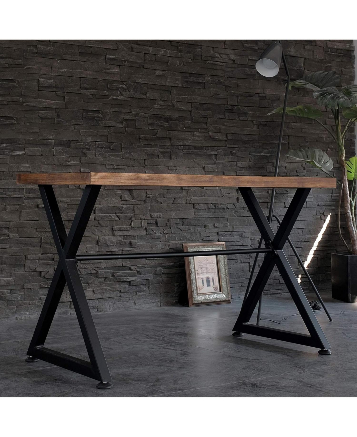 Lovmor Contemporary Industrial Computer Desk/Hallway Decor Nova Table