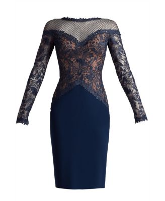 Women's Lisette Embroidered Illusion Dress