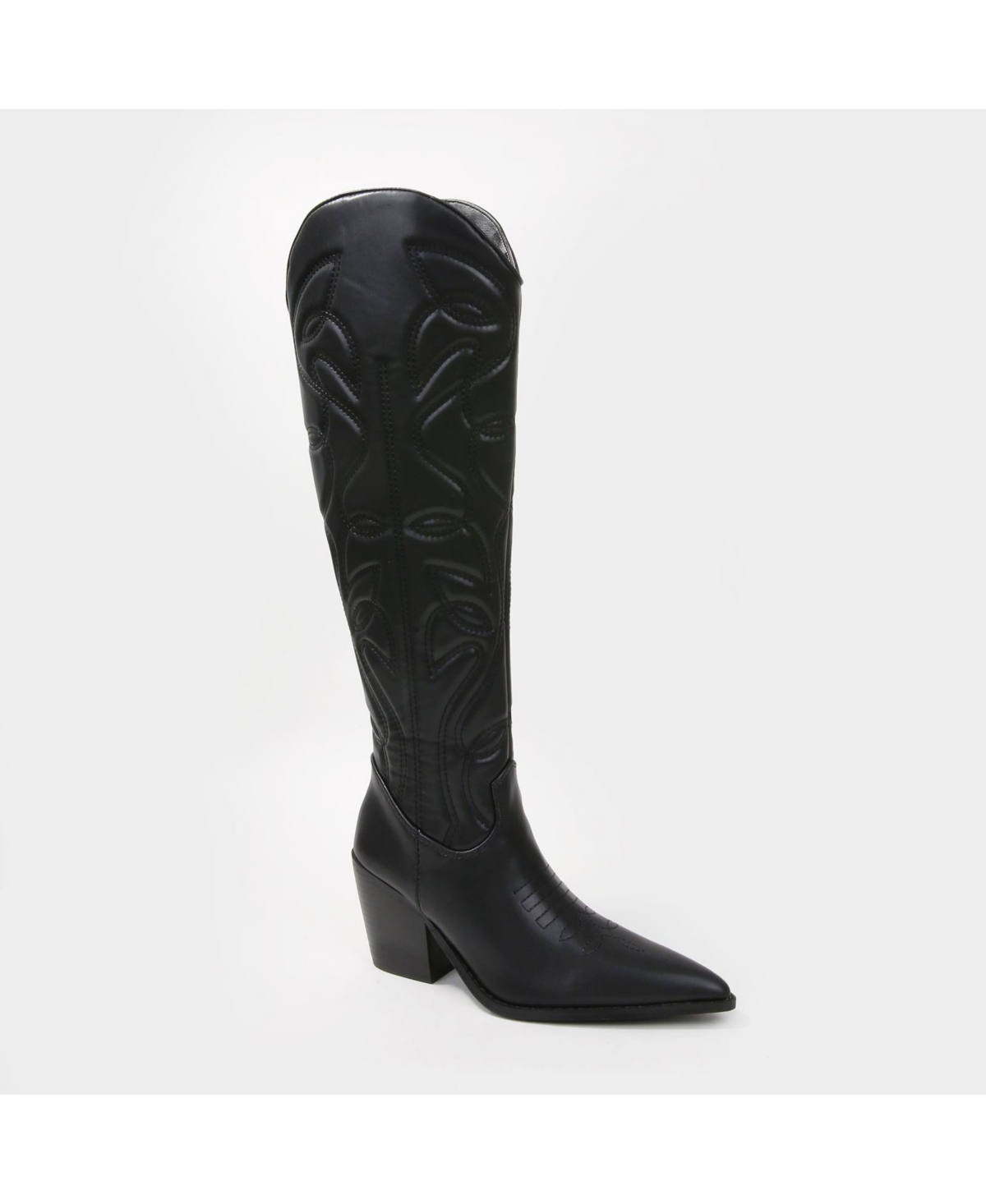 Berness Women's Anniston Embossed Western Knee-High Boots