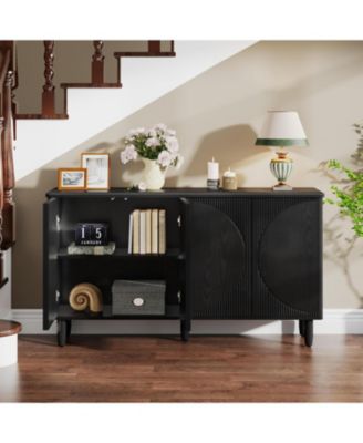 Modern Storage Cabinet, Sideboard Buffet Table with Doors