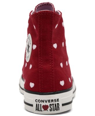 Big Girl's Chuck Taylor All Star Valentine's Day High Top Casual Sneakers from Finish Line