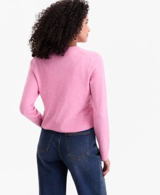 Women's Cropped Crewneck Cardigan