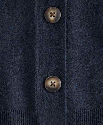 Women's Cropped Crewneck Cardigan