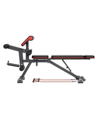 SUGFIT Adjustable Weight Bench 800 LB Capacity with Leg Extension and Preacher Pad