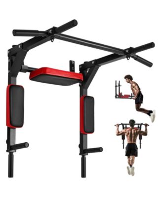 SUGFIT Wall Mounted Pull Up Bar Heavy Duty Dip and Chin-Up Station 440 LB Capacity