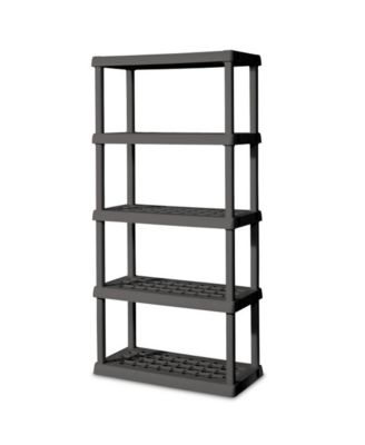 75.2 Inch Heavy Duty Durable 5 Shelf Ventilated Shelving Unit, 4 Pack