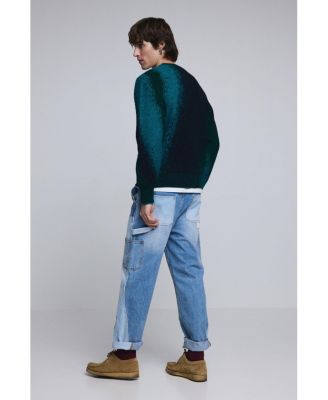 Men's Jacquard splatter sweater