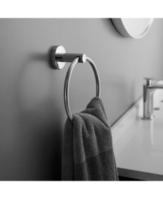 5-Piece Bath Hardware with Towel Bar Towel rack Towel Hook Toilet Paper Holder and Towel Ring Set in