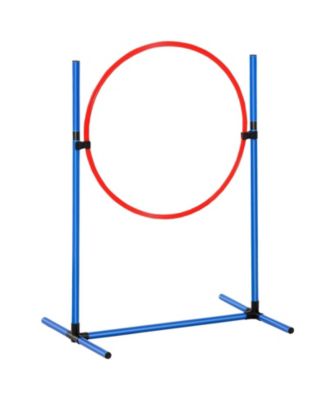 7-Piece Dog Agility Training Set with 2 Tunnels & Weave Poles