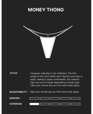 Women's G Money Thong Bikini Bottom