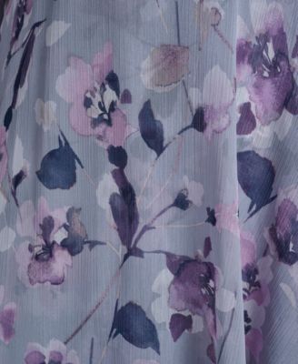 Plus Size Balloon-Sleeve Wrap Dress