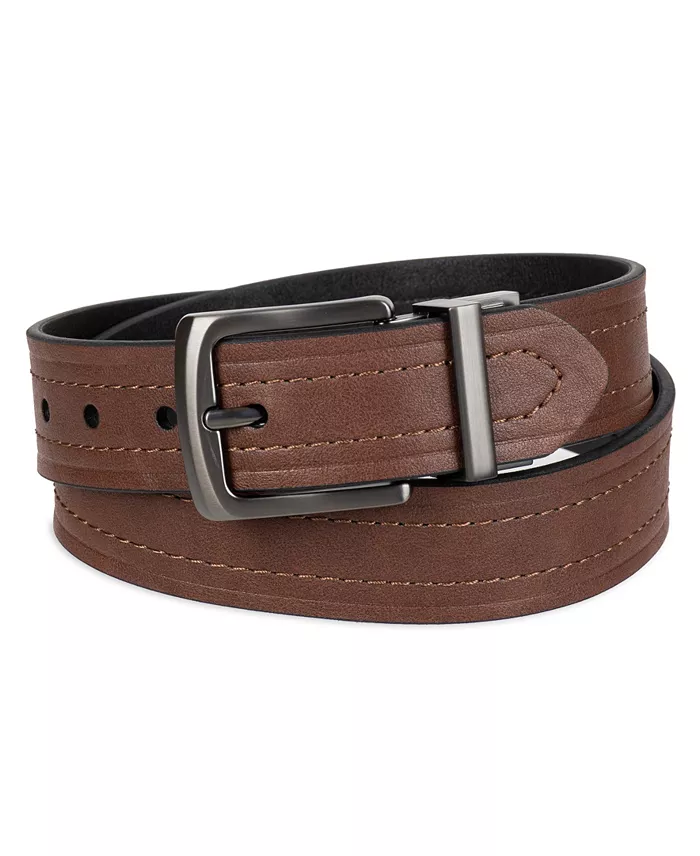 40MM Men's Reversible Casual Embossed Strap Belt