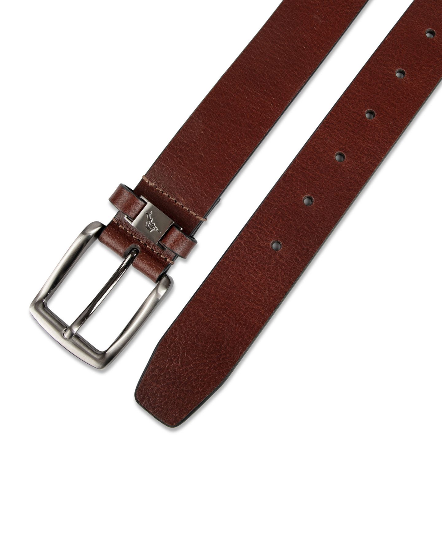 Мужской ремень Tommy Bahama Cassic Logo Ornament Leather Belt, цвет: Рыжевато-коричневый — фото 4