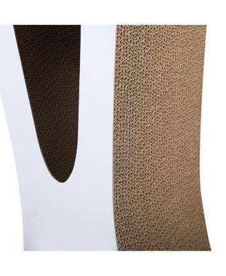 Cat scratcher cat toy corrugated cardboard in Natural
