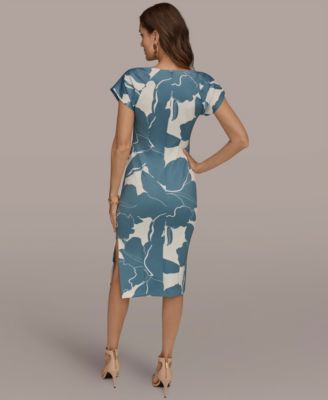 Women's Boat Neck Midi Dress