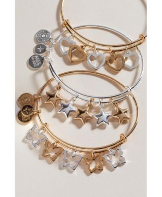 Butterfly Multi Charm Bangle Bracelet