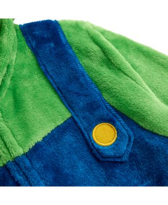 Super Little Boys Mario Brothers Onesie Zip Up Coverall