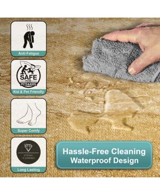 144 Sq. Ft. Interlocking EVA Foam Wood Grain Floor Tiles 3/8-Inch Thick with Borders