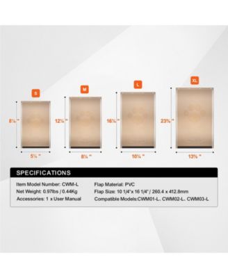 Weatherproof PVC Replacement Pet Door Flap, Large