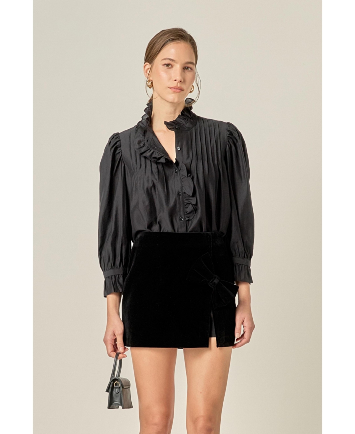 English Factory Women's Ruffle Detailed Blouse