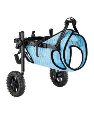 Shock-Absorbing 2-Wheel Pet Wheelchair for Back Legs, Medium
