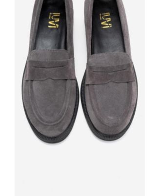 Forever & Always Women's Shoes Bree Platform Penny Leather Loafer