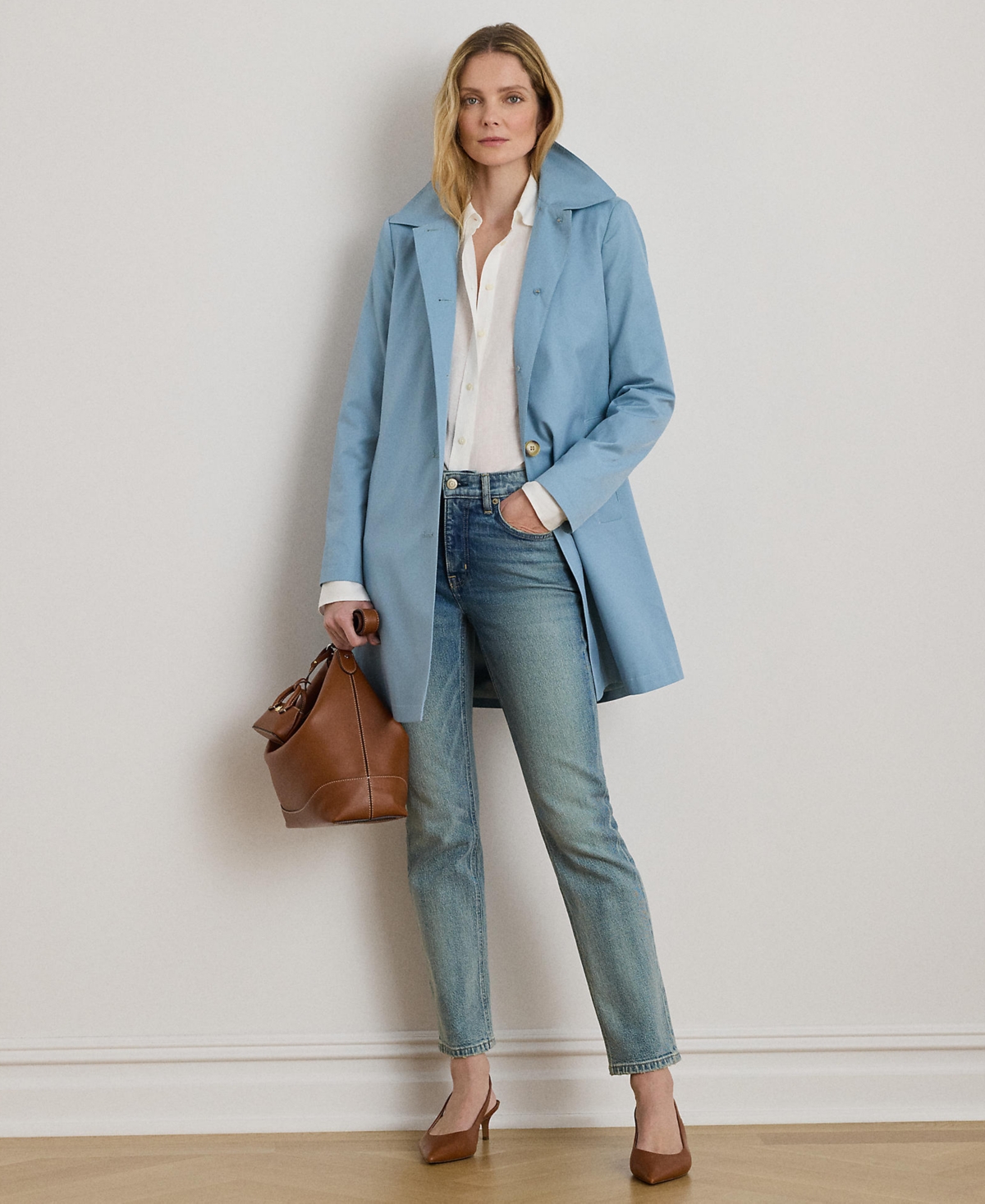 Lauren Ralph Women's Hooded Raincoat