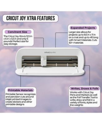 Joy Xtra Machine with Printable Sticker Paper and Vinyl Bundle