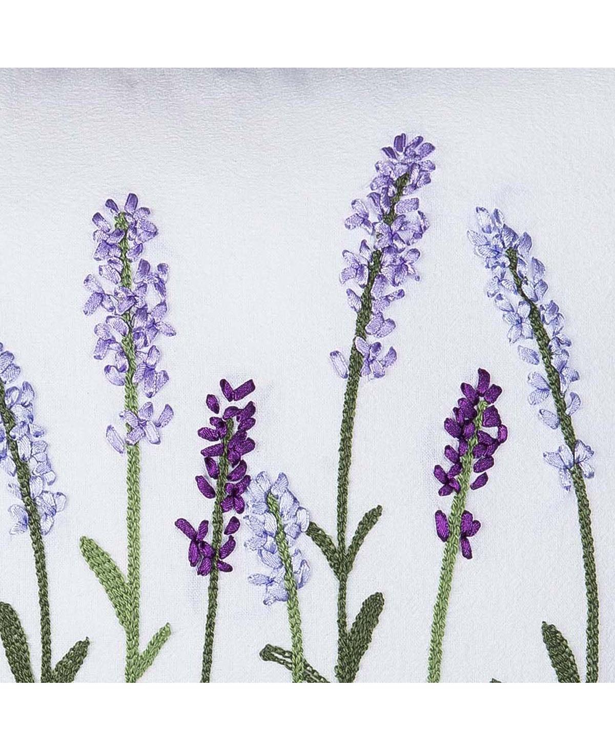 C&F Home Lavender Fields Embroidered Throw Pillow, 14" x 22"