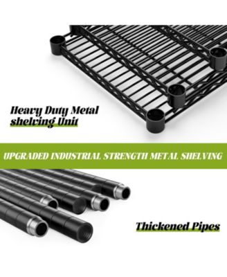 3-Tier 48 in W x 47 in H x 20 in D Height Adjustable Garage Wire Shelving Unit