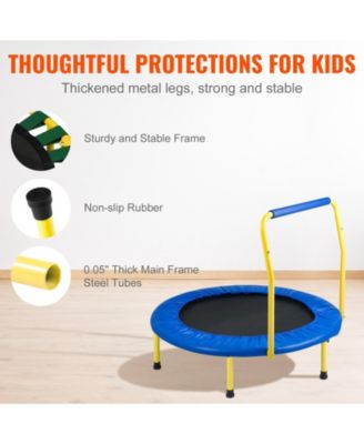 3FT Kids Trampoline Foldable Indoor Outdoor Mini Trampoline