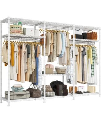 Heavy Duty Adjustable Clothes Rack 795 lbs Load Garment Rack